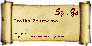 Szalka Zsuzsanna névjegykártya