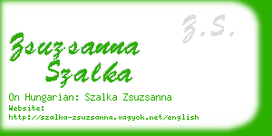 zsuzsanna szalka business card